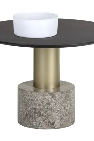 Affordable Monaco 23.5 X 15.75 inch Gold / Grey Marble / Charcoal Grey Coffee Table